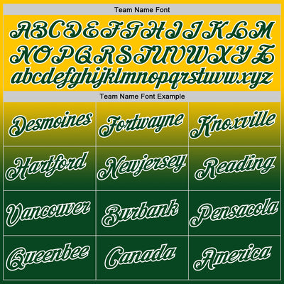 Custom Yellow Green-White Fade Fashion Performance T-Shirt