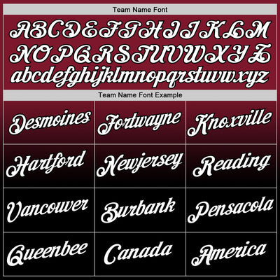 Custom Crimson White-Black Fade Fashion Performance T-Shirt