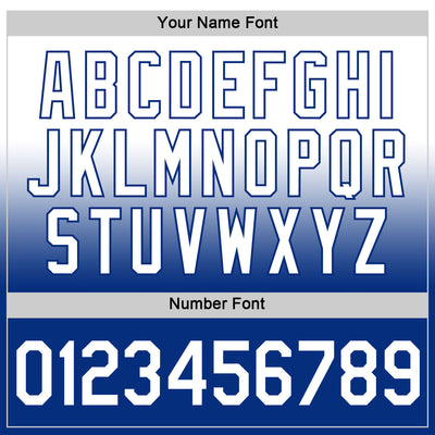 Custom White Royal-Red Fade Fashion Performance T-Shirt