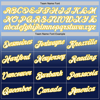 Custom Light Blue Yellow-Navy Fade Fashion Performance T-Shirt