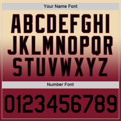 Custom Cream Black-Crimson Fade Fashion Performance T-Shirt