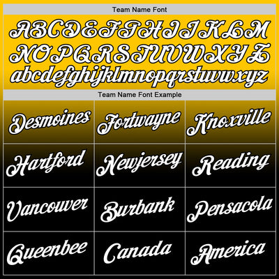 Custom Yellow White-Black Fade Fashion Performance T-Shirt