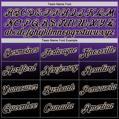 Custom Purple Black-Cream Fade Fashion Performance T-Shirt