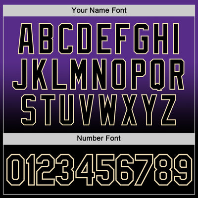 Custom Purple Black-Cream Fade Fashion Performance T-Shirt