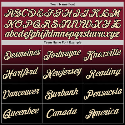 Custom Crimson Cream-Black Fade Fashion Performance T-Shirt