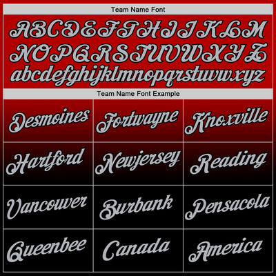 Custom Red Gray-Black Fade Fashion Performance T-Shirt