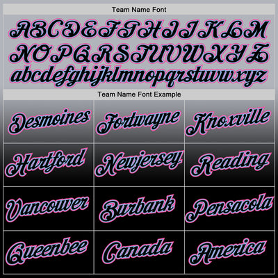 Custom Gray Pink Black-Light Blue Fade Fashion Performance T-Shirt