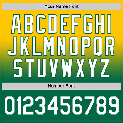 Custom Yellow White-Kelly Green Fade Fashion Performance T-Shirt