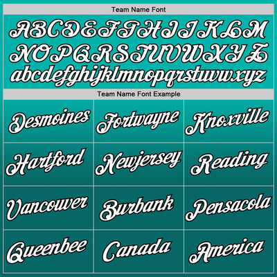 Custom Aqua Teal-Black Fade Fashion Performance T-Shirt