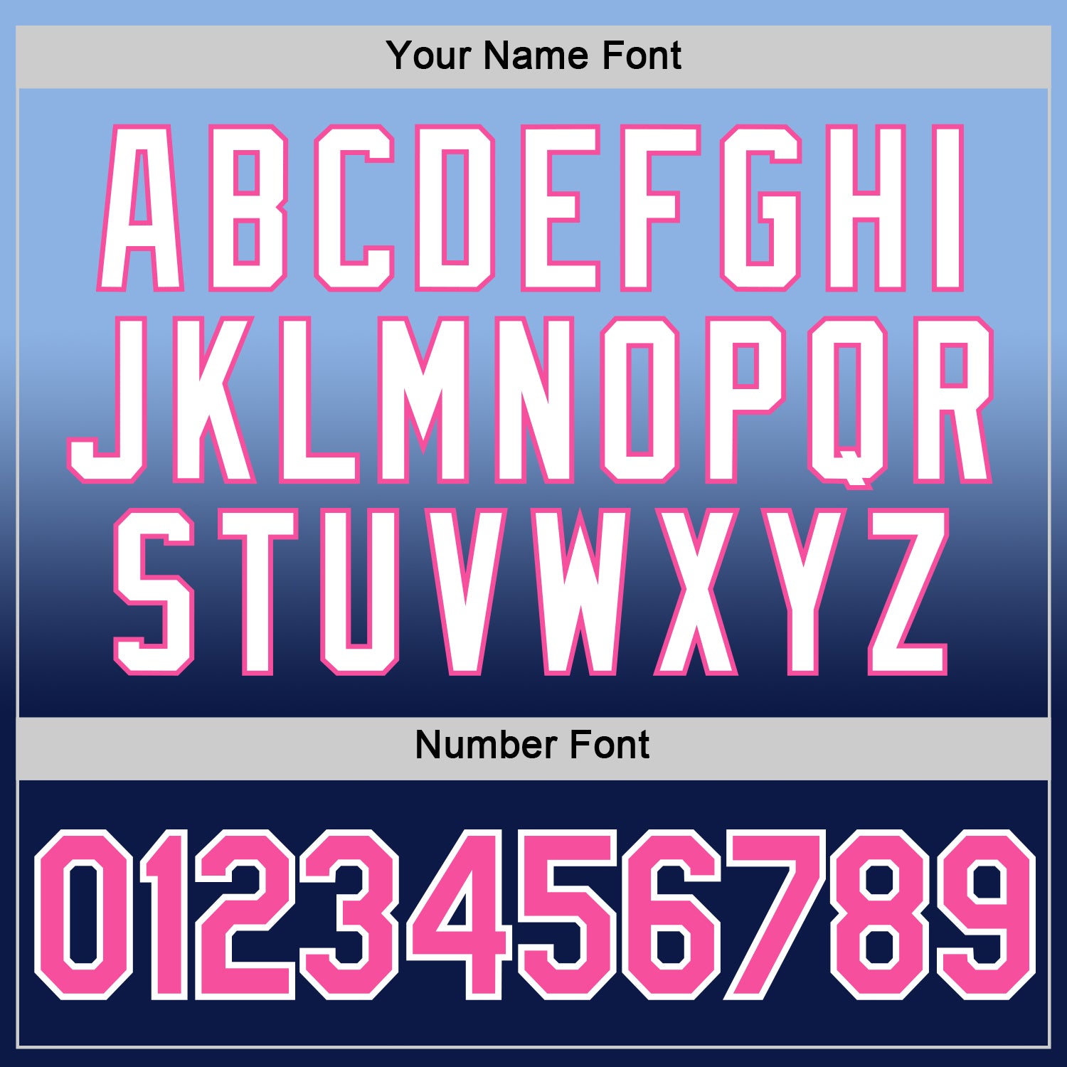 Custom Light Blue Pink-Navy Fade Fashion Performance T-Shirt