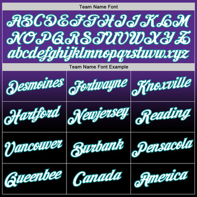 Custom Purple Black-Teal Fade Fashion Performance T-Shirt