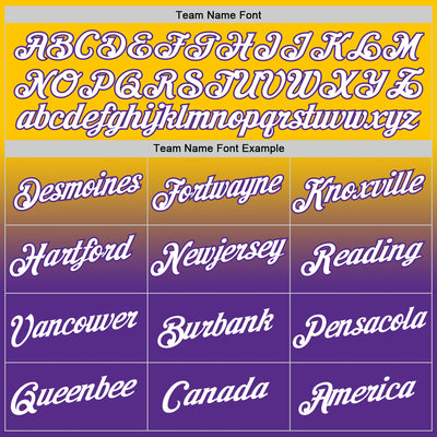 Custom Yellow White-Purple Fade Fashion Performance T-Shirt