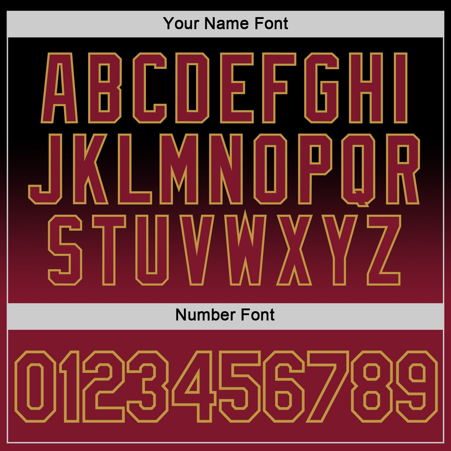 Custom Black Crimson-Old Gold Fade Fashion Performance T-Shirt