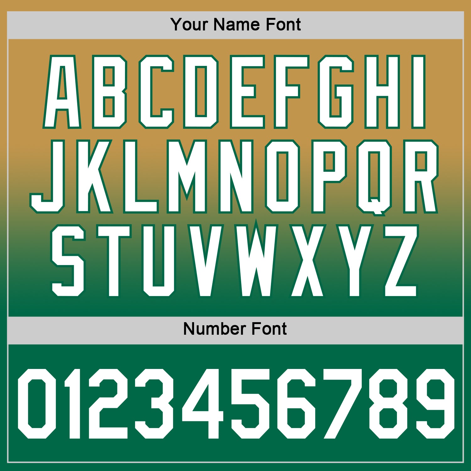 Custom Old Gold White-Kelly Green Fade Fashion Performance T-Shirt