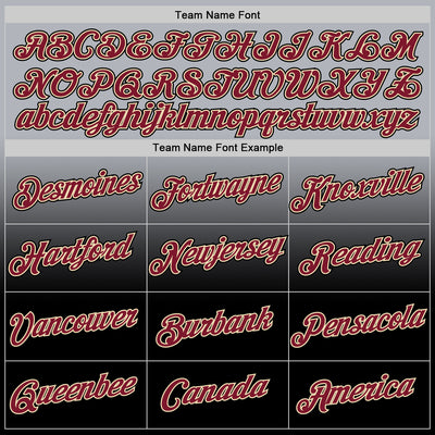 Custom Gray Crimson Black-Cream Fade Fashion Performance T-Shirt