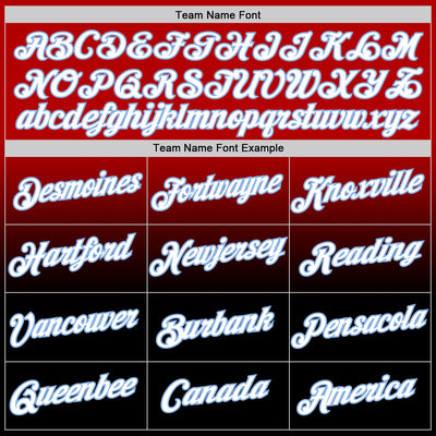 Custom Red Black-Light Blue Fade Fashion Performance T-Shirt