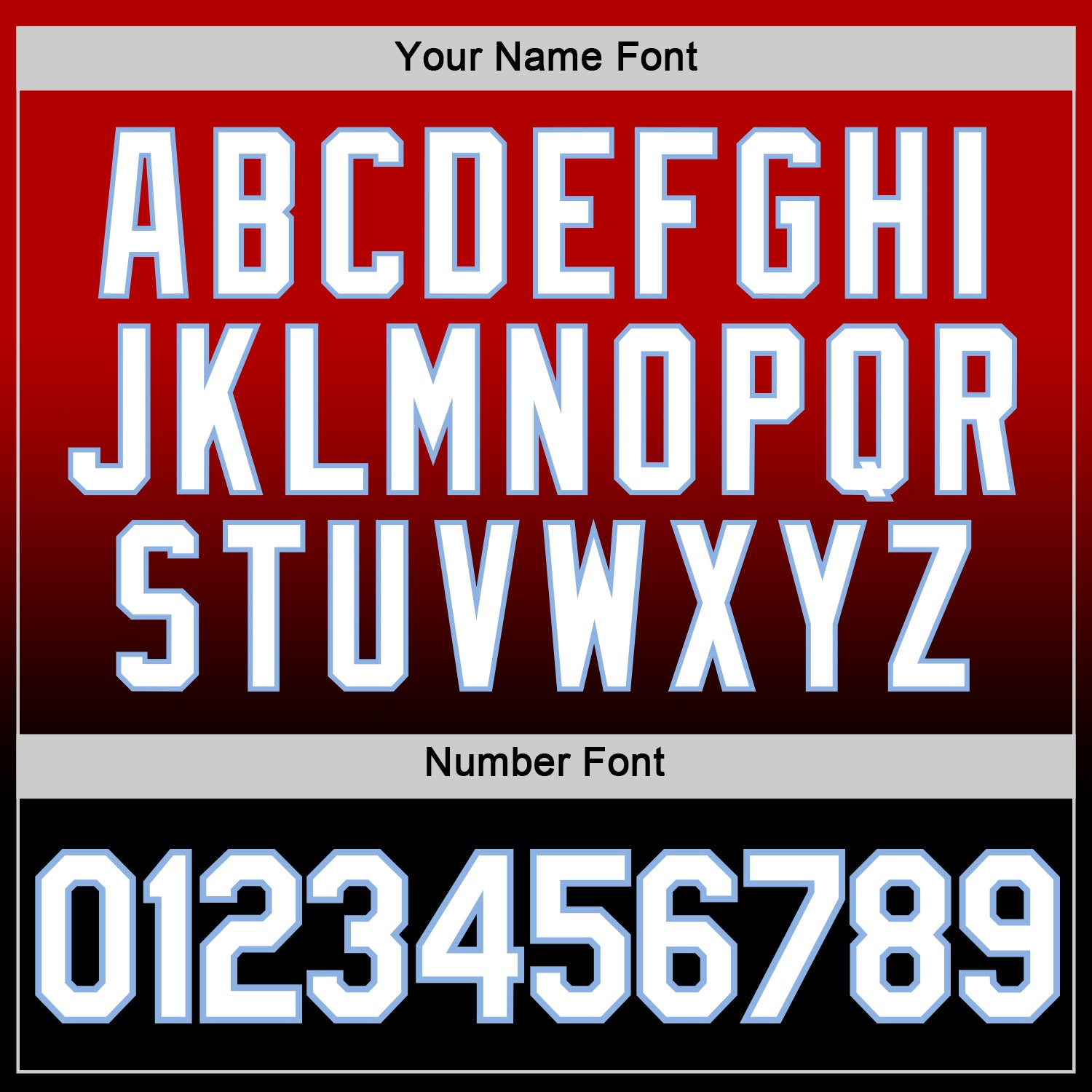 Custom Red Black-Light Blue Fade Fashion Performance T-Shirt