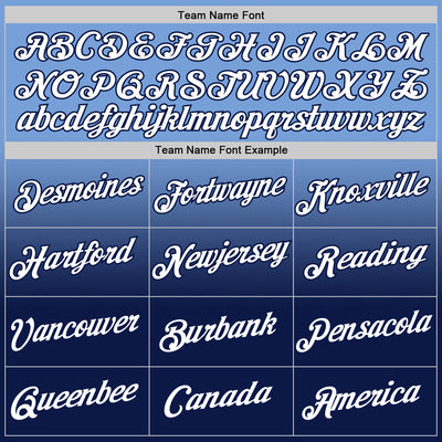 Custom Powder Blue White-Navy Fade Fashion Performance T-Shirt