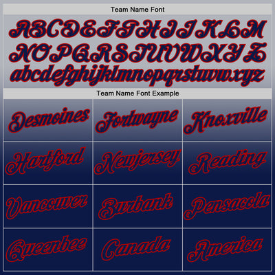 Custom Gray Red-Navy Fade Fashion Performance T-Shirt