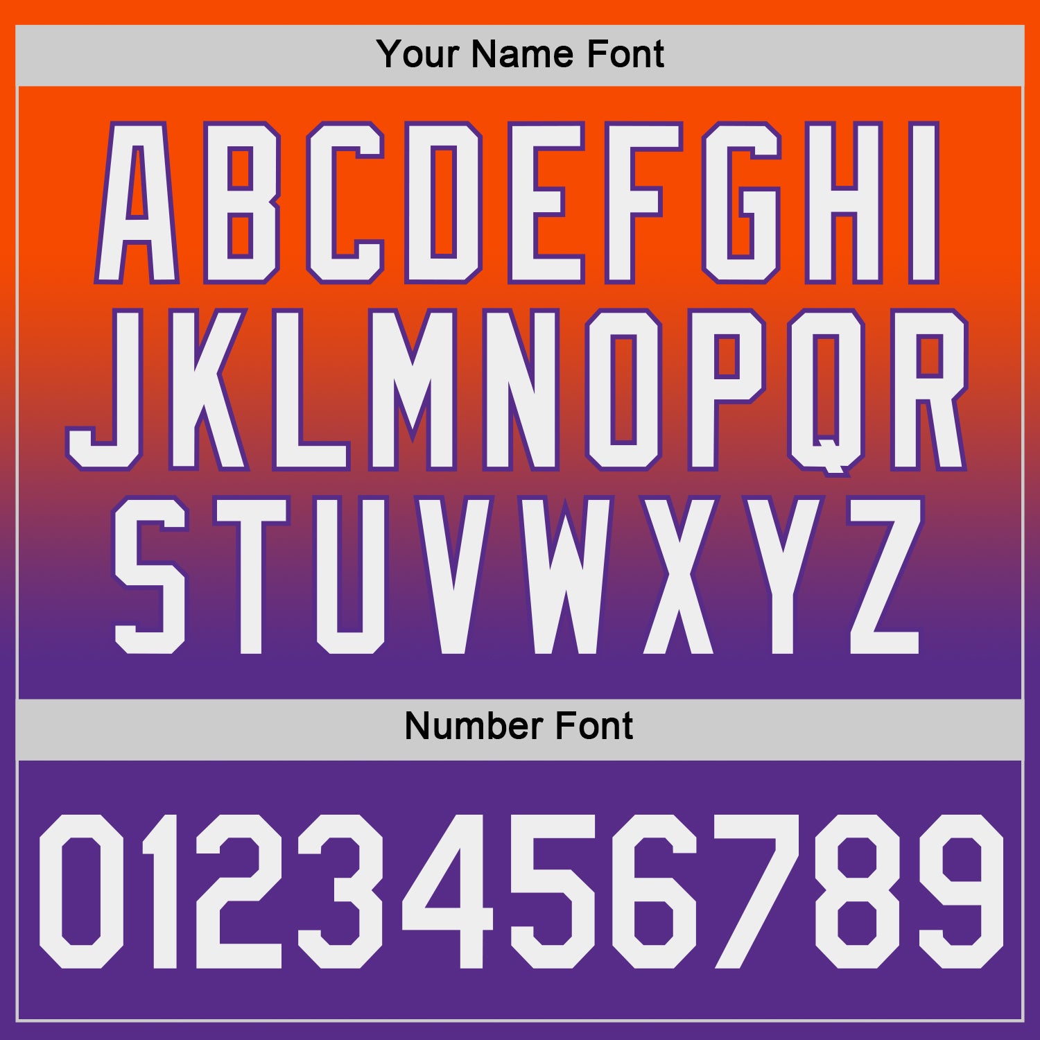 Custom Orange White-Purple Fade Fashion Performance T-Shirt