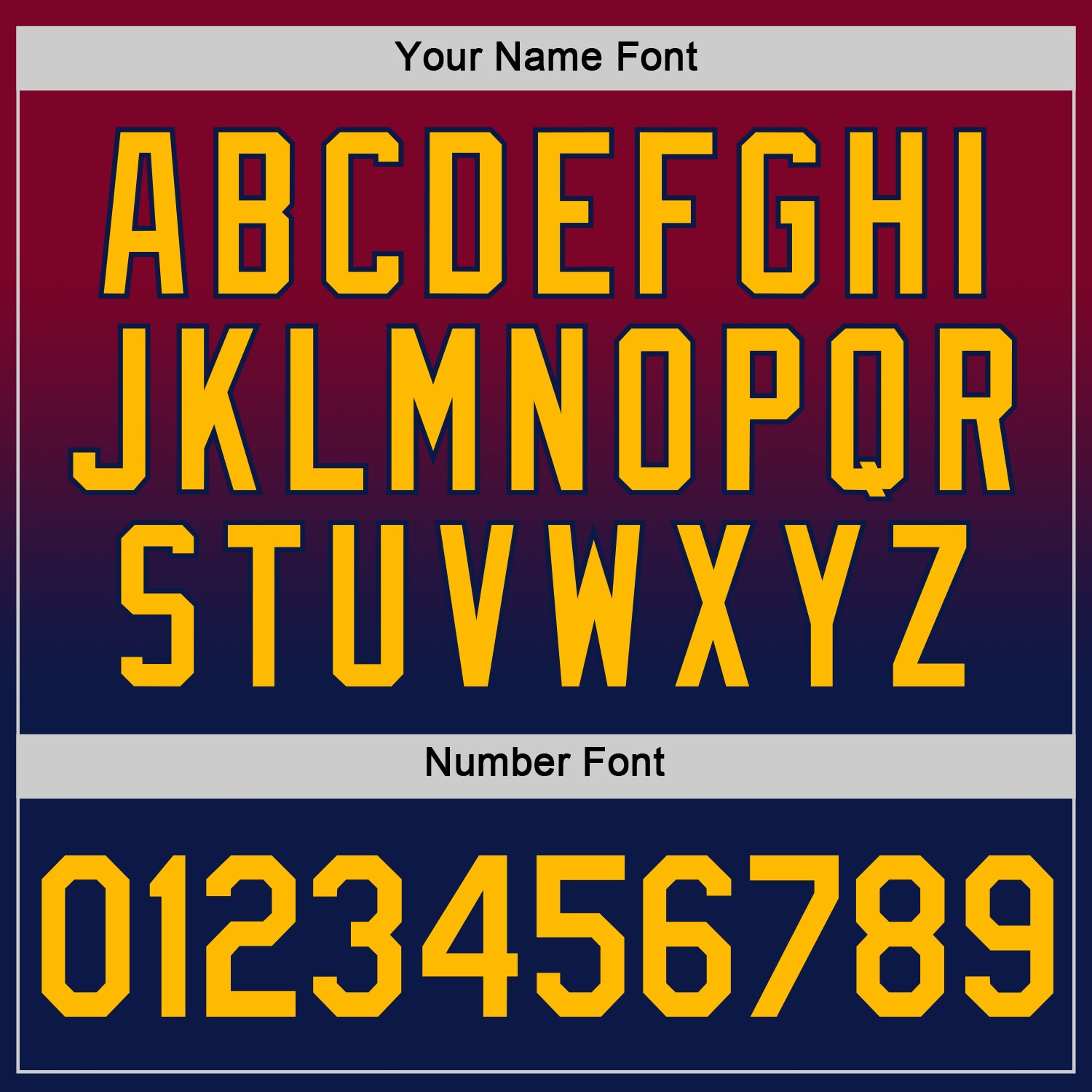 Custom Maroon Gold-Navy Fade Fashion Performance T-Shirt