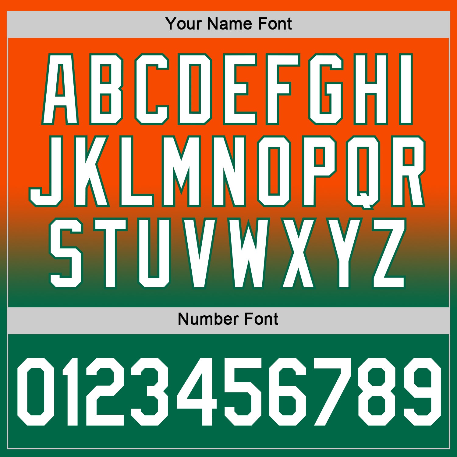 Custom Orange White-Kelly Green Fade Fashion Performance T-Shirt