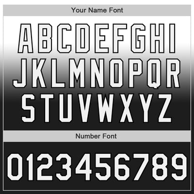 Custom White Black Authentic Fade Fashion Baseball Jersey