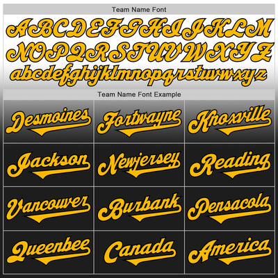 Custom White Gold-Black Authentic Fade Fashion Baseball Jersey