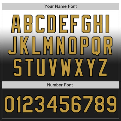 Custom White Old Gold-Black Authentic Fade Fashion Baseball Jersey