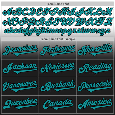 Custom White Teal-Black Authentic Fade Fashion Baseball Jersey