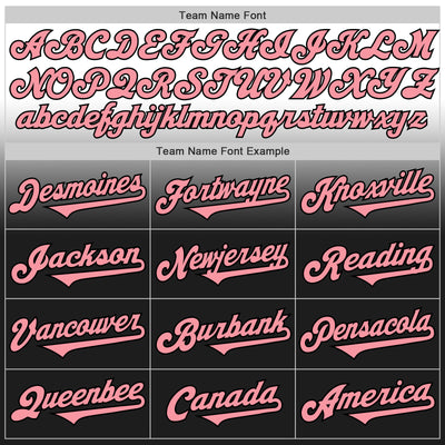 Custom White Medium Pink-Black Authentic Fade Fashion Baseball Jersey