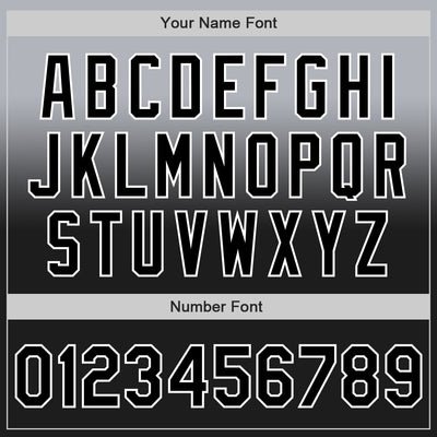 Custom Gray Black-White Authentic Fade Fashion Baseball Jersey