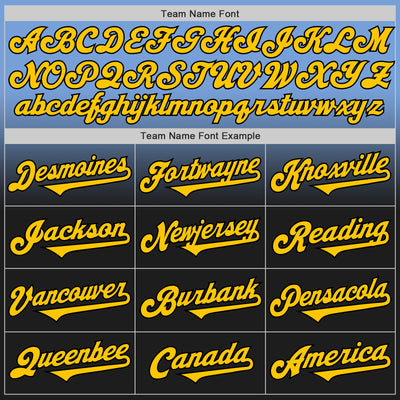 Custom Light Blue Yellow-Black Authentic Fade Fashion Baseball Jersey