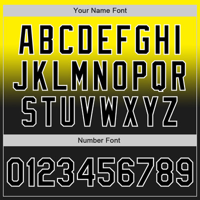 Custom Light Yellow Black-White Authentic Fade Fashion Baseball Jersey