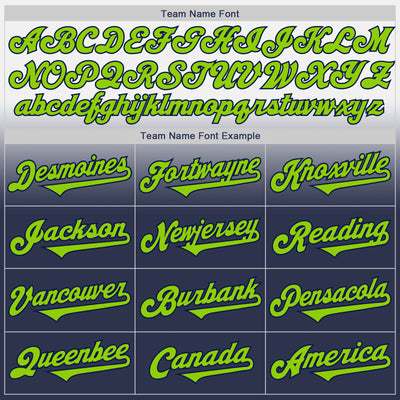 Custom White Neon Green-Navy Authentic Fade Fashion Baseball Jersey