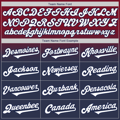 Custom Crimson White-Navy Authentic Fade Fashion Baseball Jersey