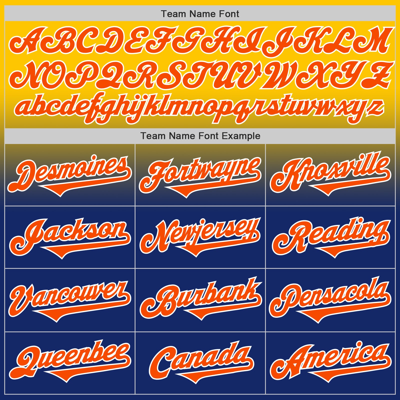 Custom Yellow Orange Royal-White Authentic Fade Fashion Baseball Jersey