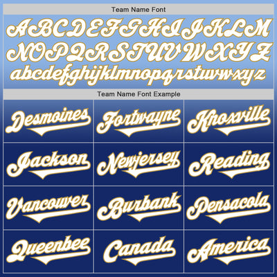 Custom Light Blue White Royal-Old Gold Authentic Fade Fashion Baseball Jersey