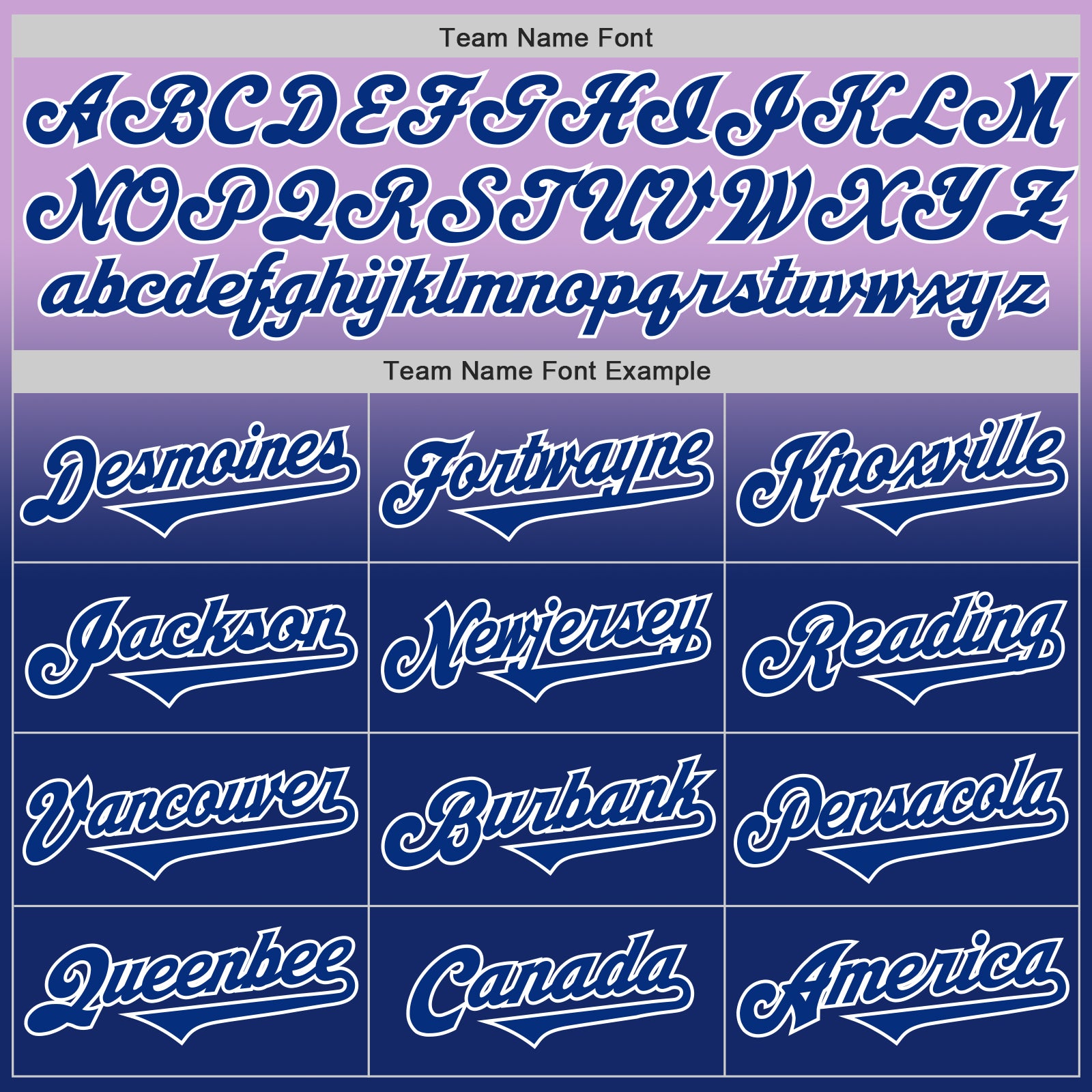 Custom Light Purple Royal-White Authentic Fade Fashion Baseball Jersey