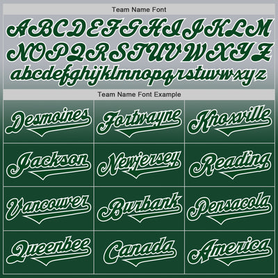 Custom Gray Green-White Authentic Fade Fashion Baseball Jersey