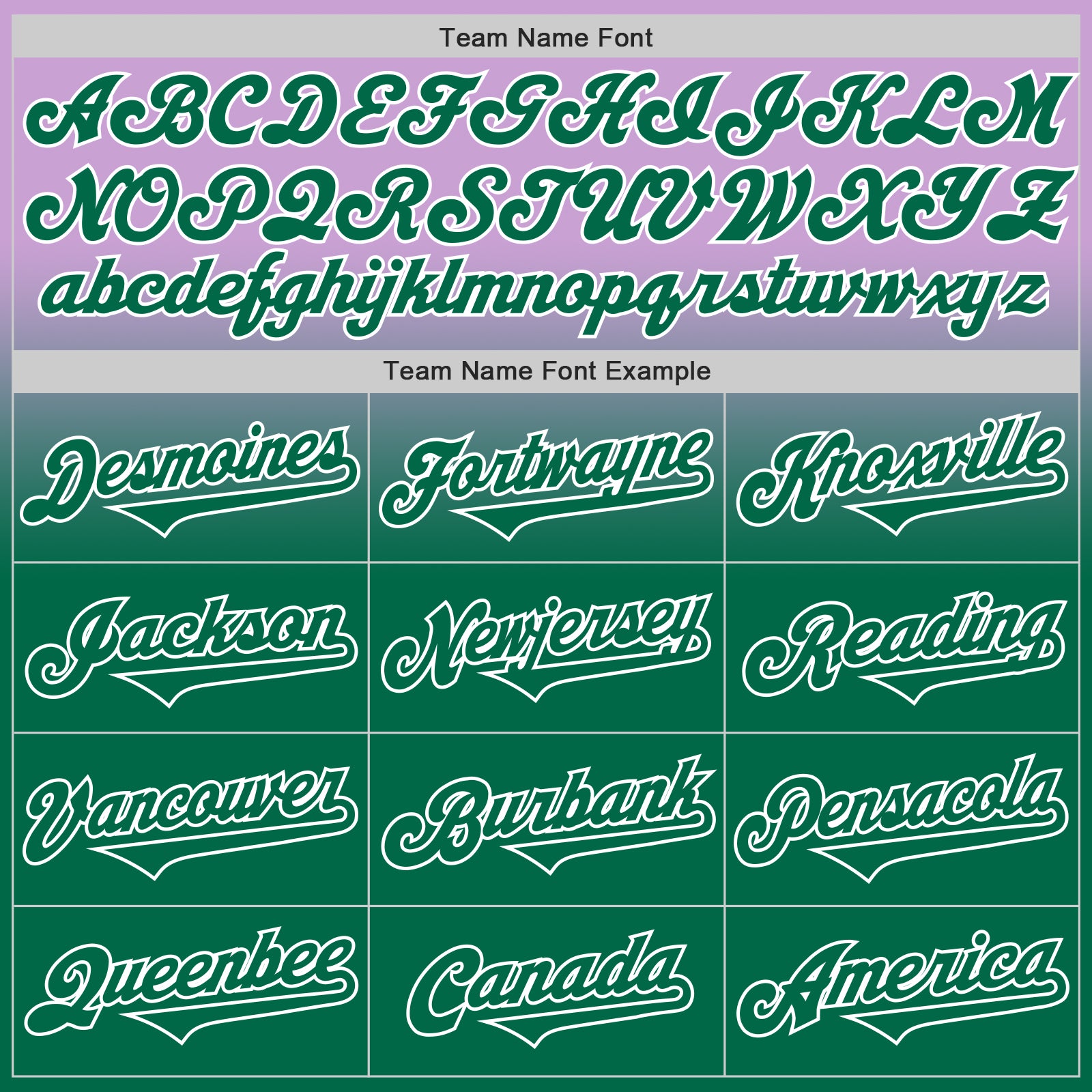 Custom Light Purple Kelly Green-White Authentic Fade Fashion Baseball Jersey