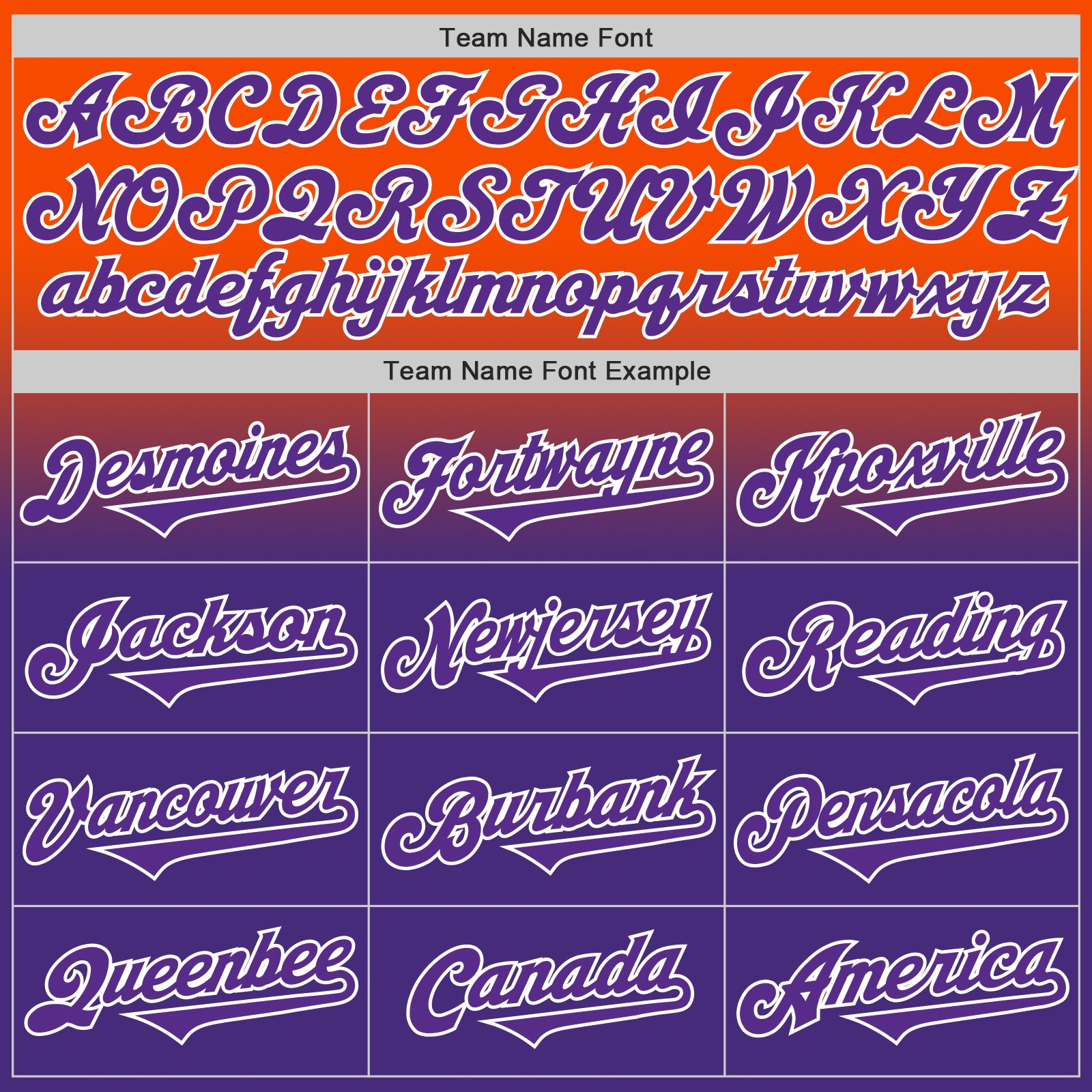 Custom Orange Purple-White Authentic Fade Fashion Baseball Jersey