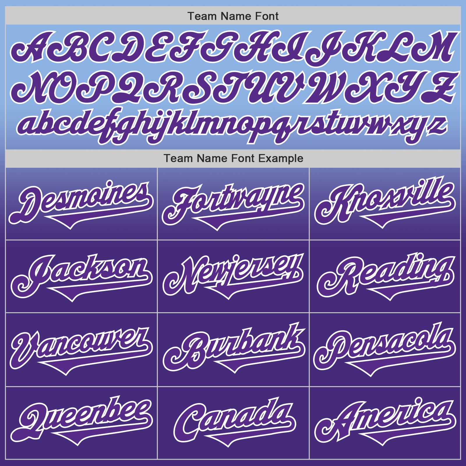 Custom Light Blue Purple-White Authentic Fade Fashion Baseball Jersey