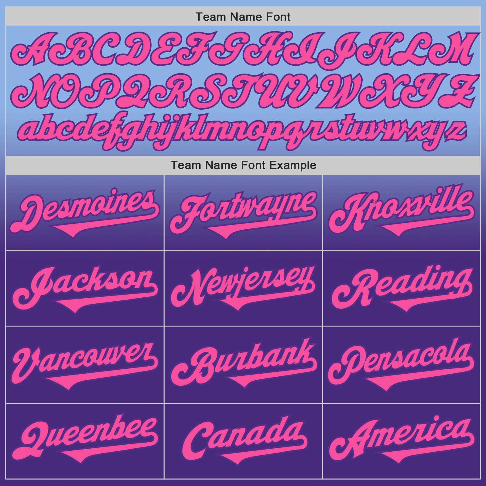 Custom Light Blue Pink-Purple Authentic Fade Fashion Baseball Jersey