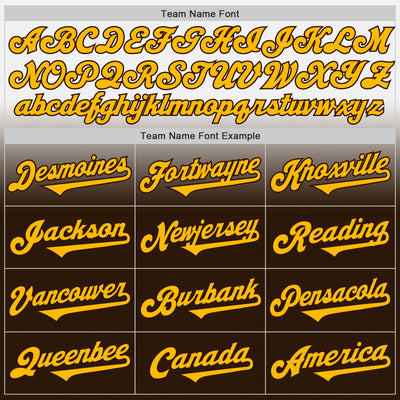 Custom White Gold-Brown Authentic Fade Fashion Baseball Jersey