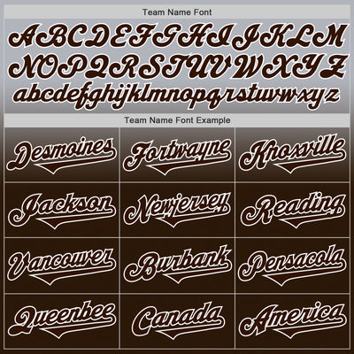 Custom Gray Brown-White Authentic Fade Fashion Baseball Jersey