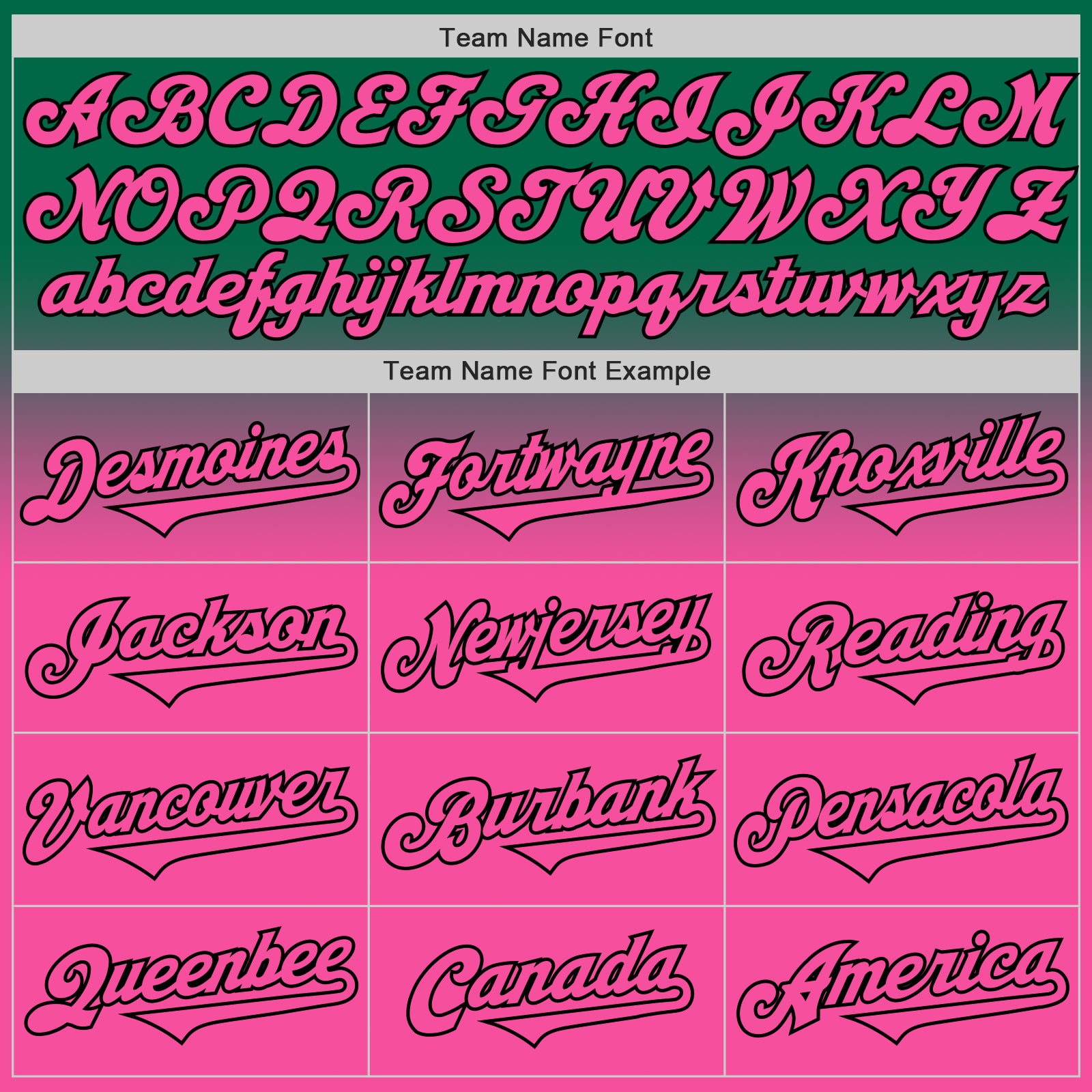 Custom Kelly Green Pink-Black Authentic Fade Fashion Baseball Jersey