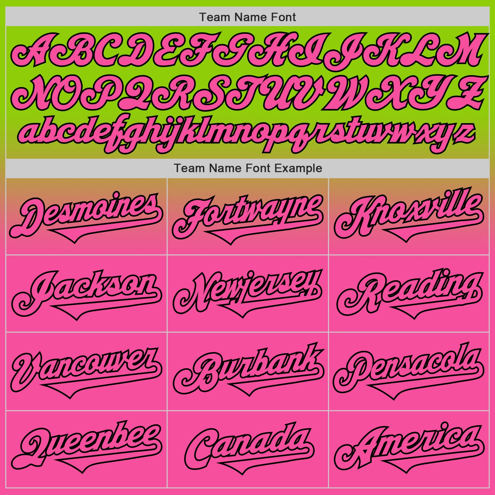 Custom Neon Green Pink-Black Authentic Fade Fashion Baseball Jersey