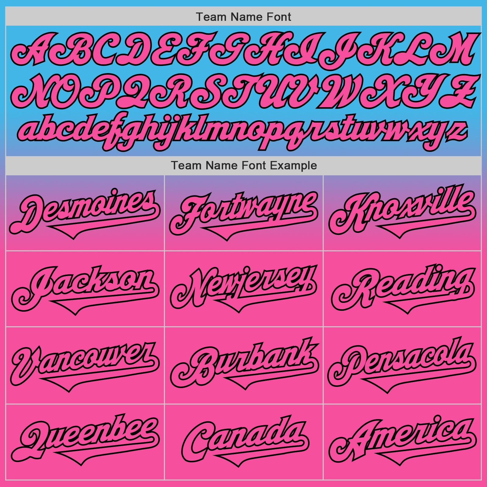 Custom Sky Blue Pink-Black Authentic Fade Fashion Baseball Jersey