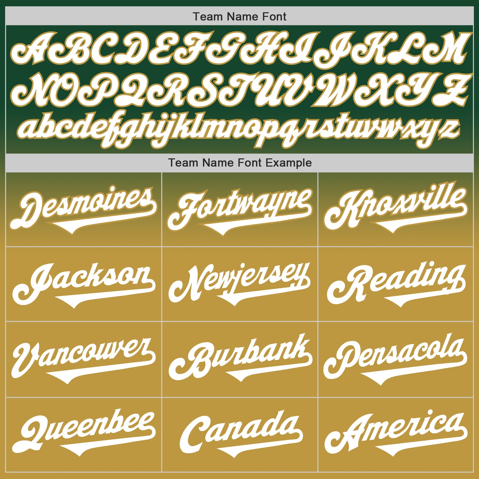 Custom Green White-Old Gold Authentic Fade Fashion Baseball Jersey